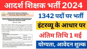 Teacher recruitment notification issued for 1342 posts