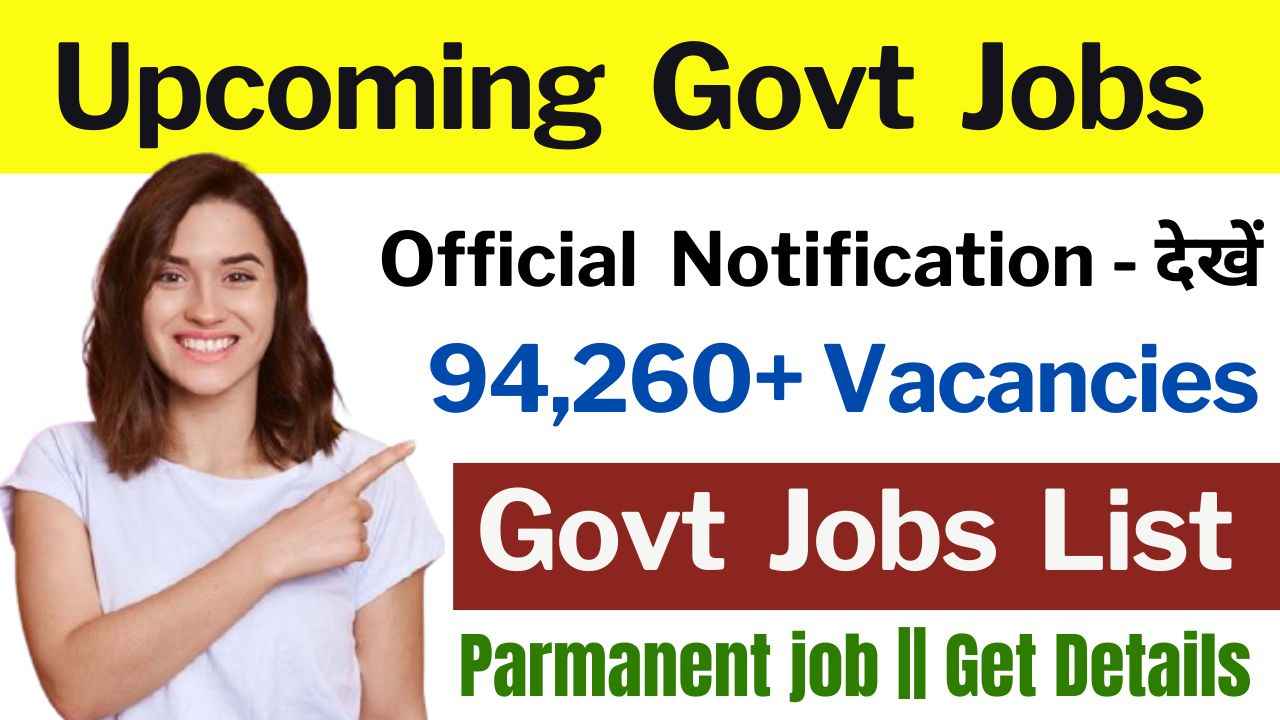 Upcoming Government jobs